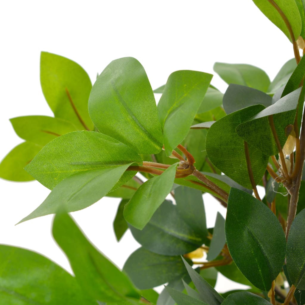 Изкуствено растение лаврово дърво със саксия, зелено, 120 см