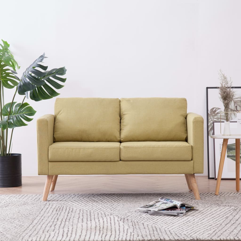 2-местен диван, текстил, зелен