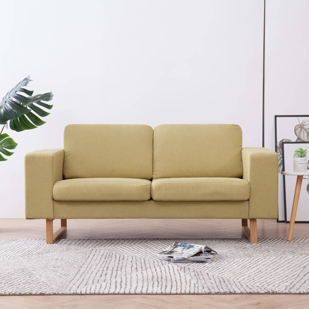2-местен диван, текстил, зелен