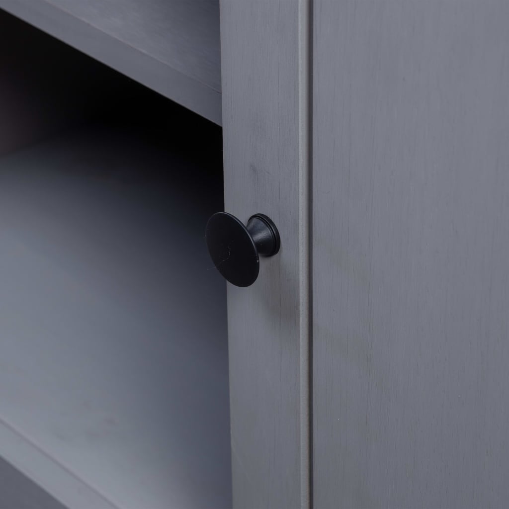ТВ шкаф, сив, 120x40x50 см, бор масив, Panama Range