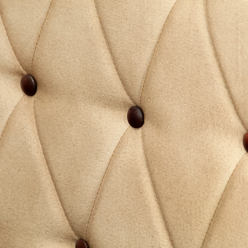 2-местен Честърфийлд диван, кафяв, естествена кожа