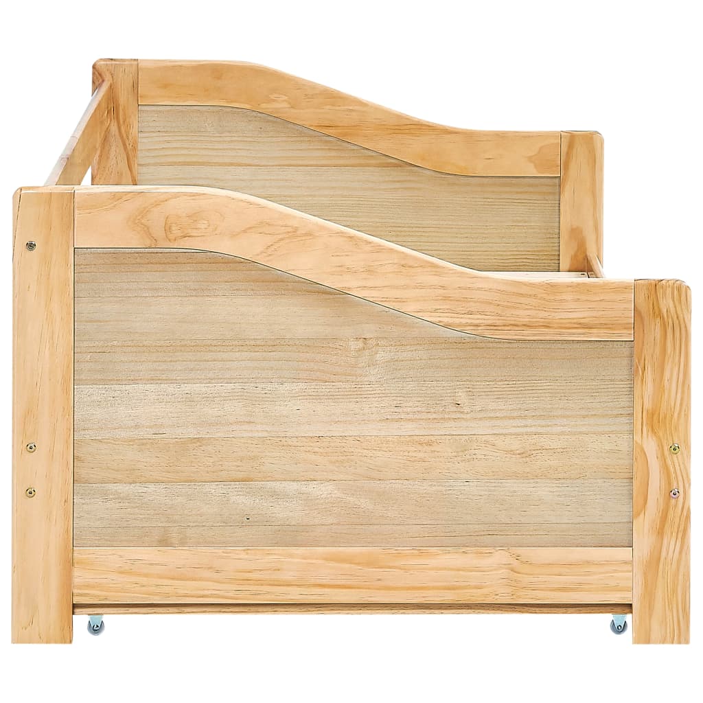 Рамка за легло разтегателен диван борово дърво 90x200 см