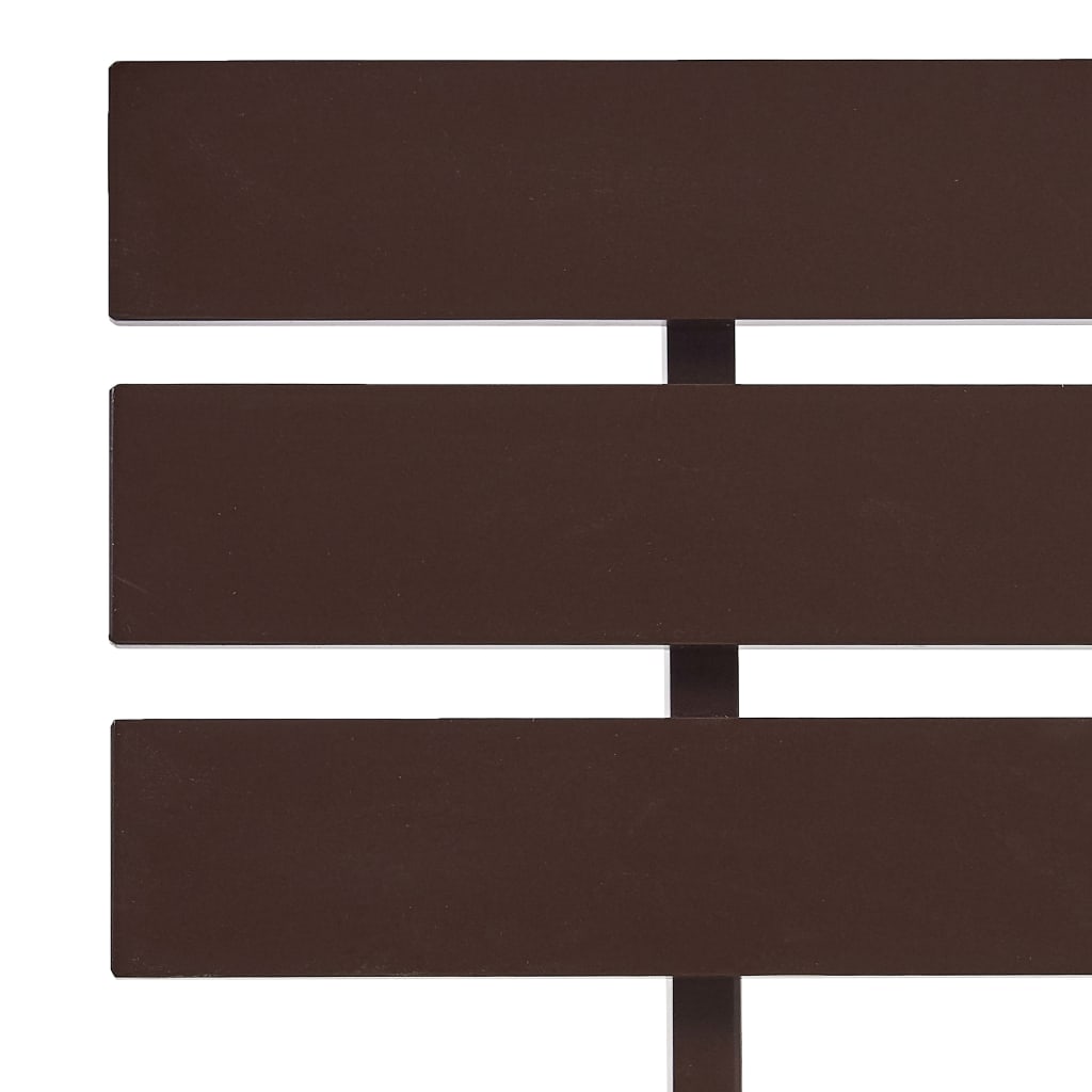 Рамка за легло, тъмнокафява, бор масив, 180x200 см