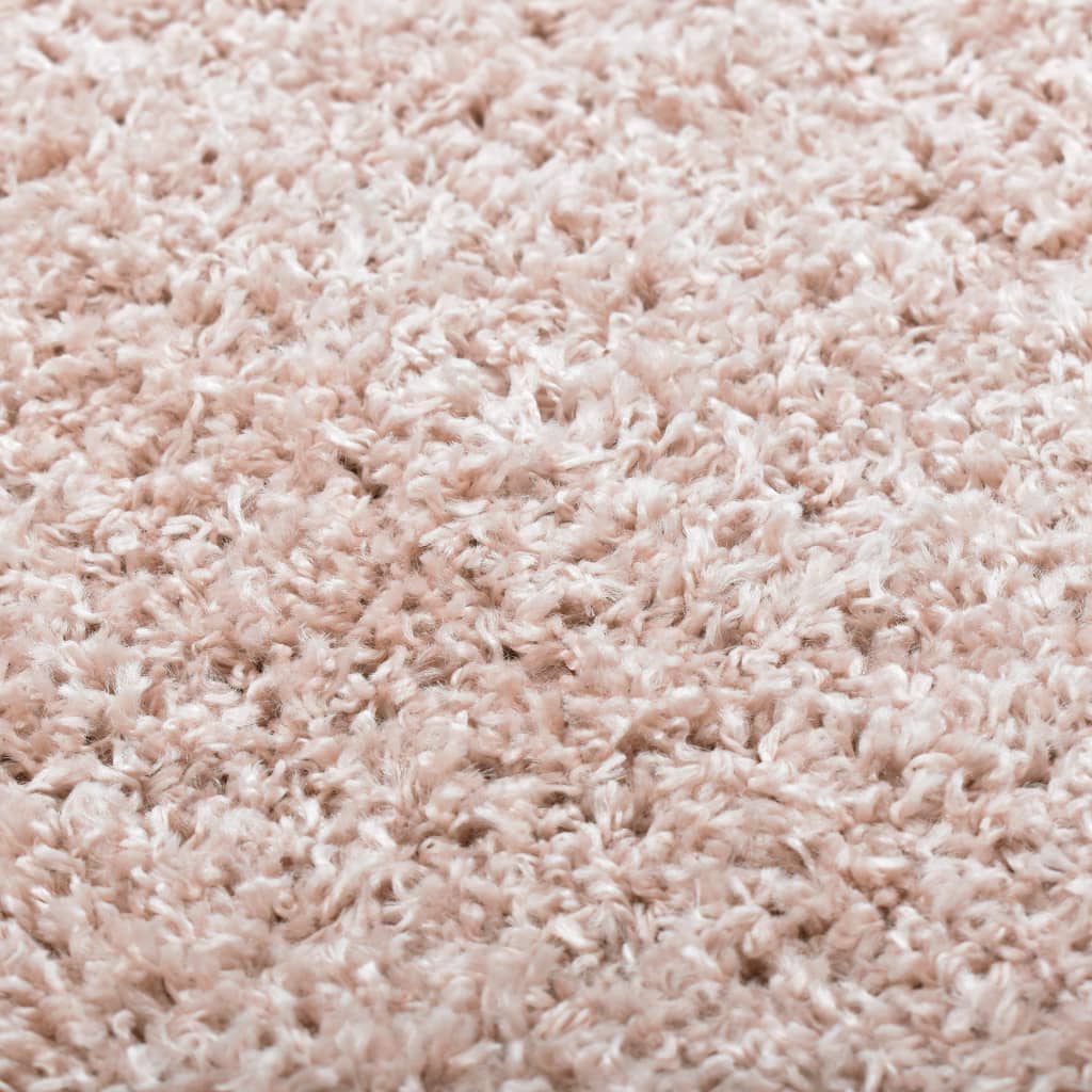 Рошав килим тип шаги, 80x150 см, бледорозов