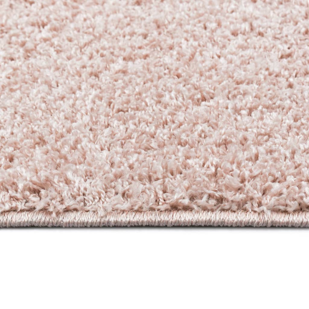 Рошав килим тип шаги, 80x150 см, бледорозов