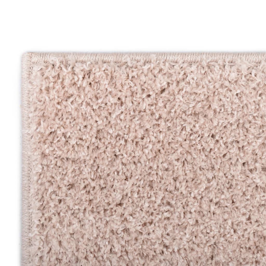 Рошав килим тип шаги, 140x200 см, бледорозов