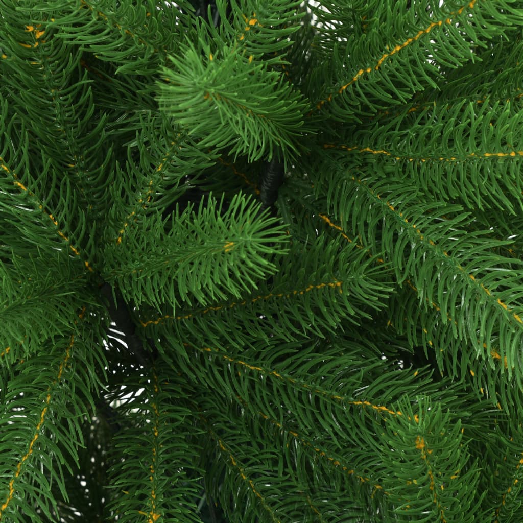 Изкуствено коледно дърво, реалистични иглички, 120 см, зелено