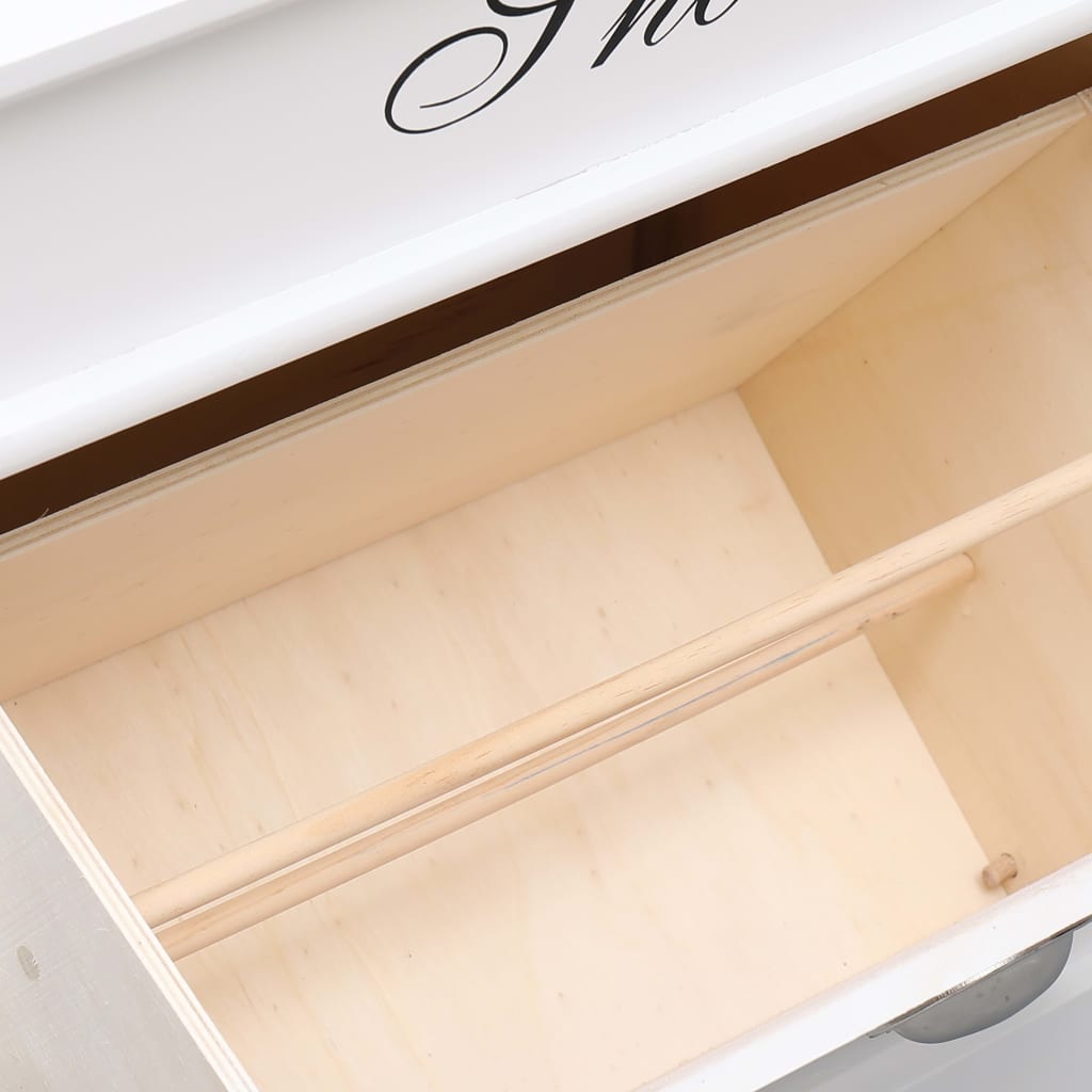 Шкаф за обувки, бял, 50x28x58 см, дърво от пауловния