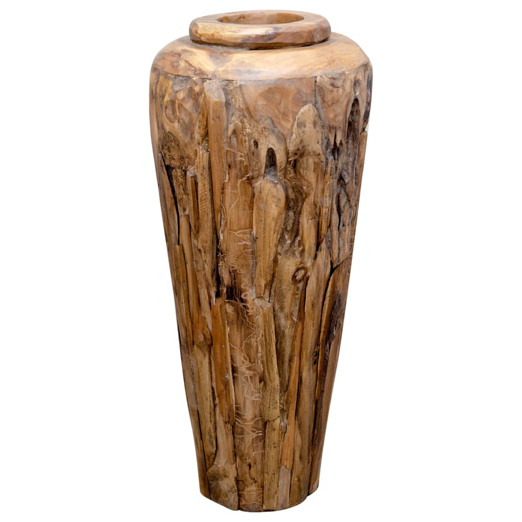 Декоративна ваза, 40x100 см, тиково дърво масив