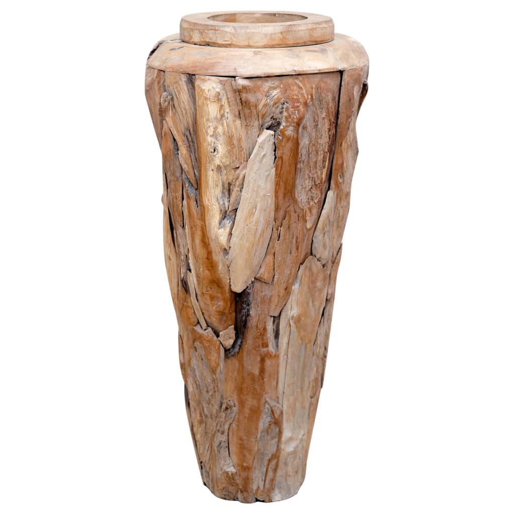 Декоративна ваза, 40x80 см, тиково дърво масив