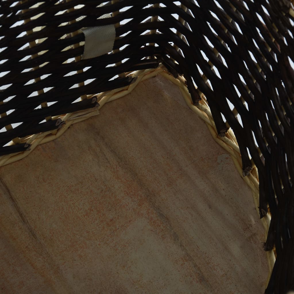Раница за дърва за огрев с презрамки, 57x51x69 см, върба