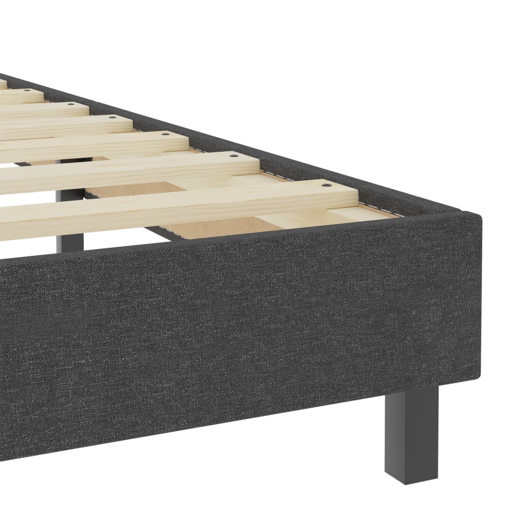 Рамка за боккспринг легло, тъмносива, текстил, 80x200 см