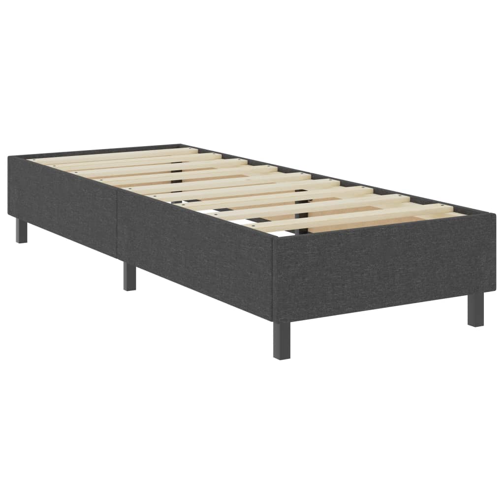 Рамка за боккспринг легло, тъмносива, текстил, 90x200 см