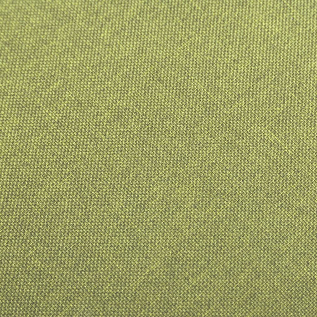 Бар табуретки, 2 бр, зелени, текстил