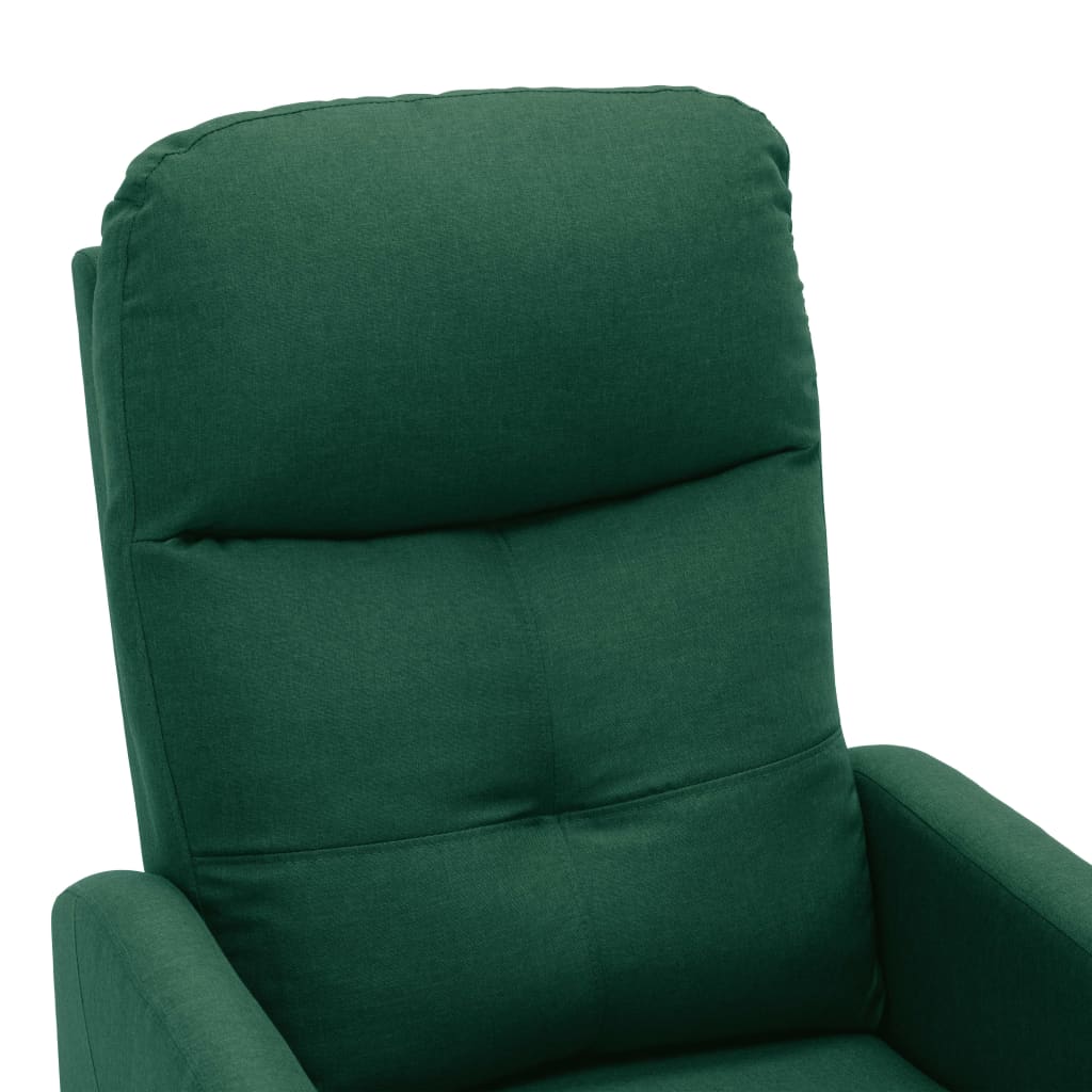 Масажен стол, тъмнозелен, текстил