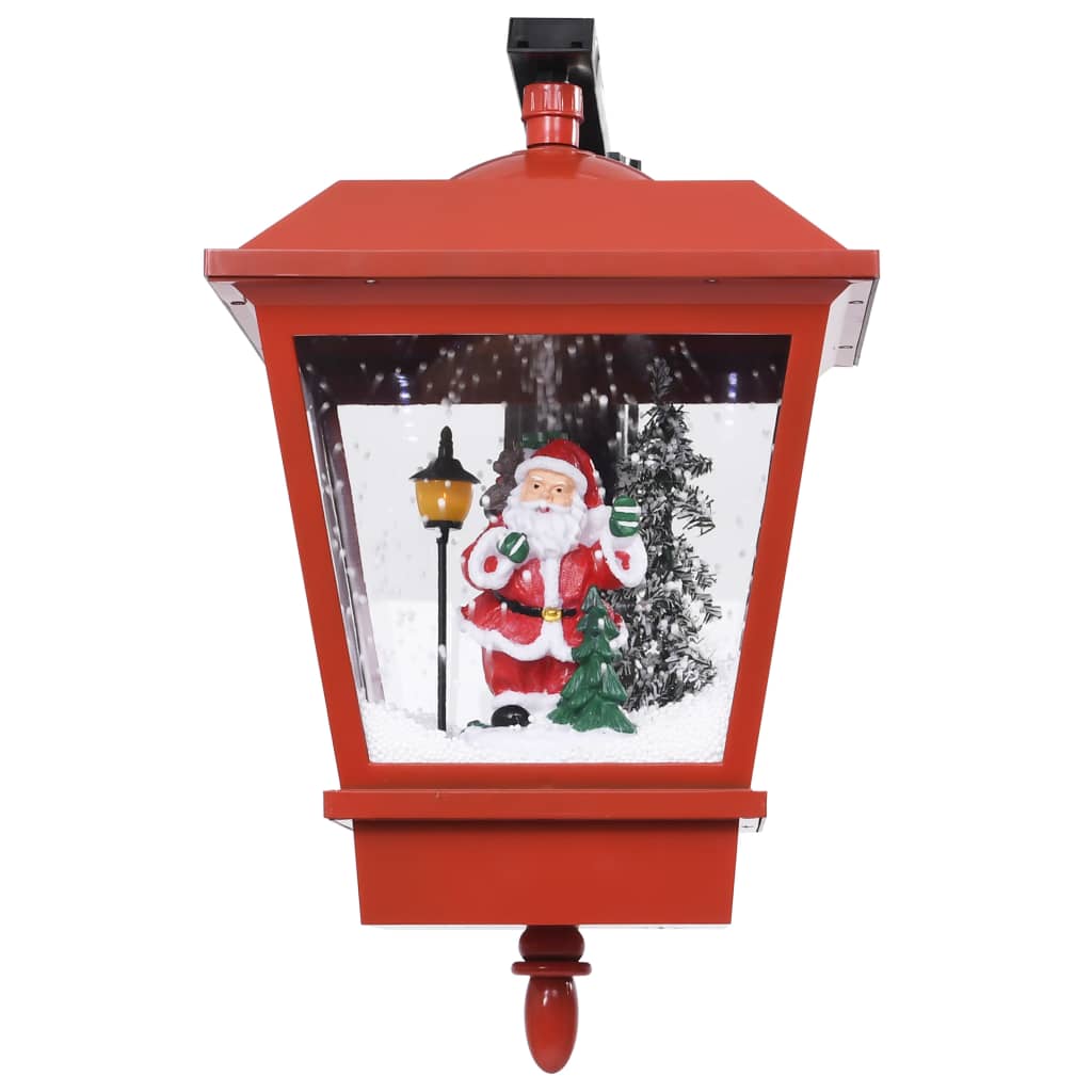 Коледна LED лампа за стена с Дядо Коледа, червена, 40x27x45 см