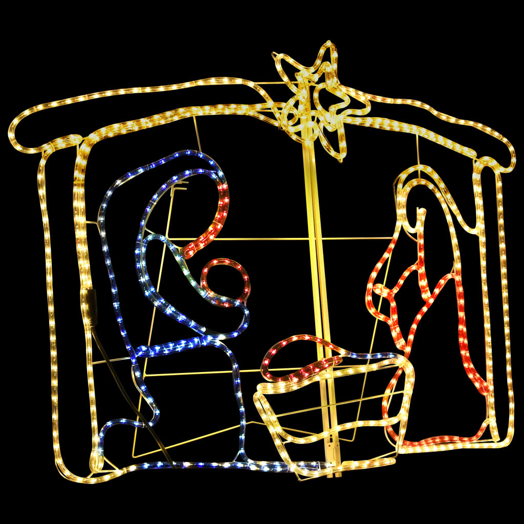 Коледна украса Рождество Христово 240 LED 116x41x87 см