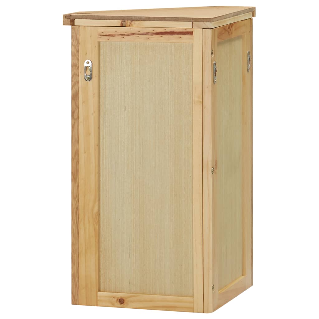 Ъглово шкафче за стенен монтаж, 45x28x60 см, дъбов масив 
