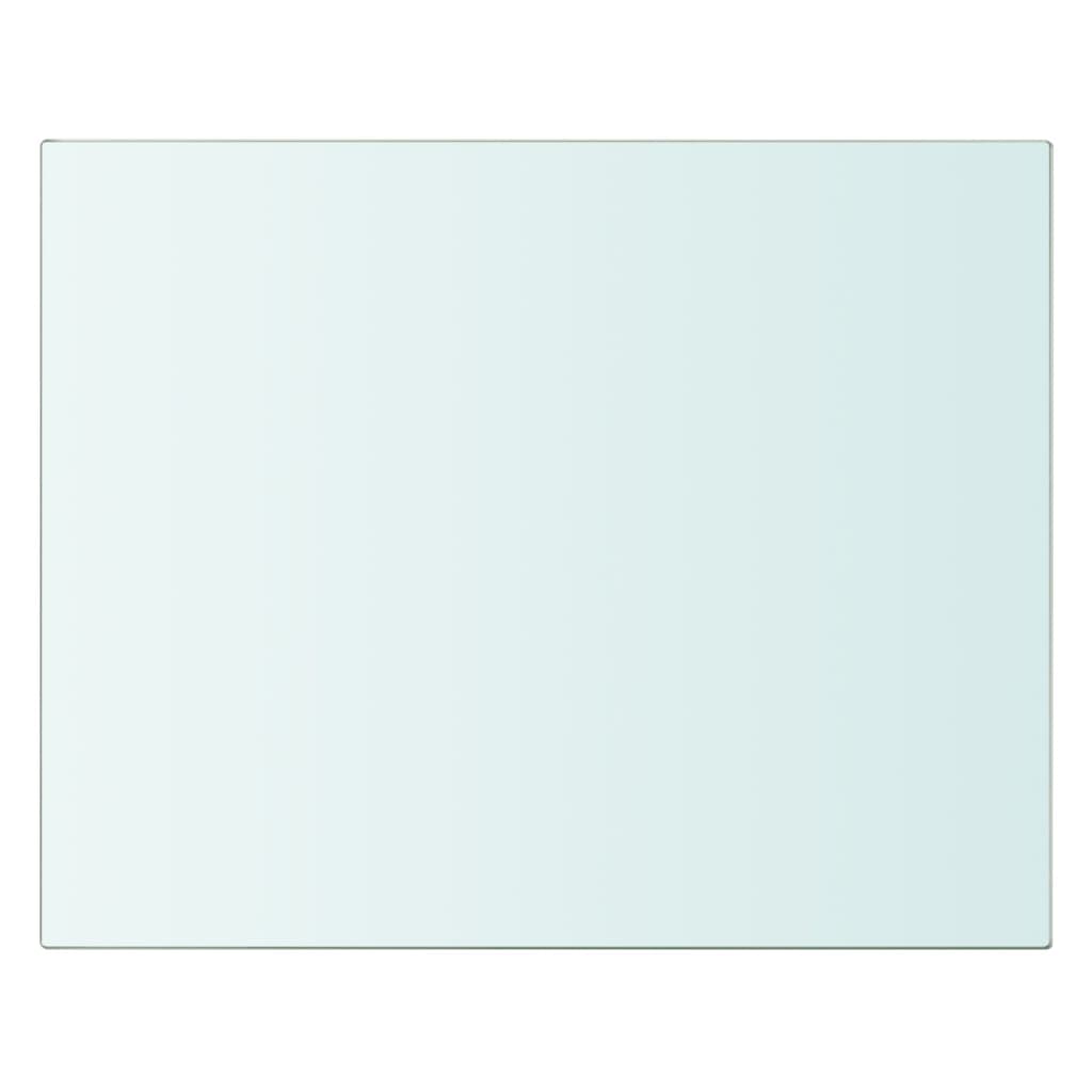 Рафтове, 2 бр, панели прозрачно стъкло, 20x20 см