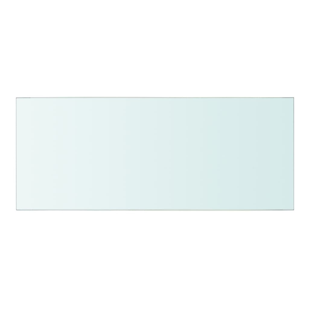 Рафтове, 2 бр, панели прозрачно стъкло, 50x20 см