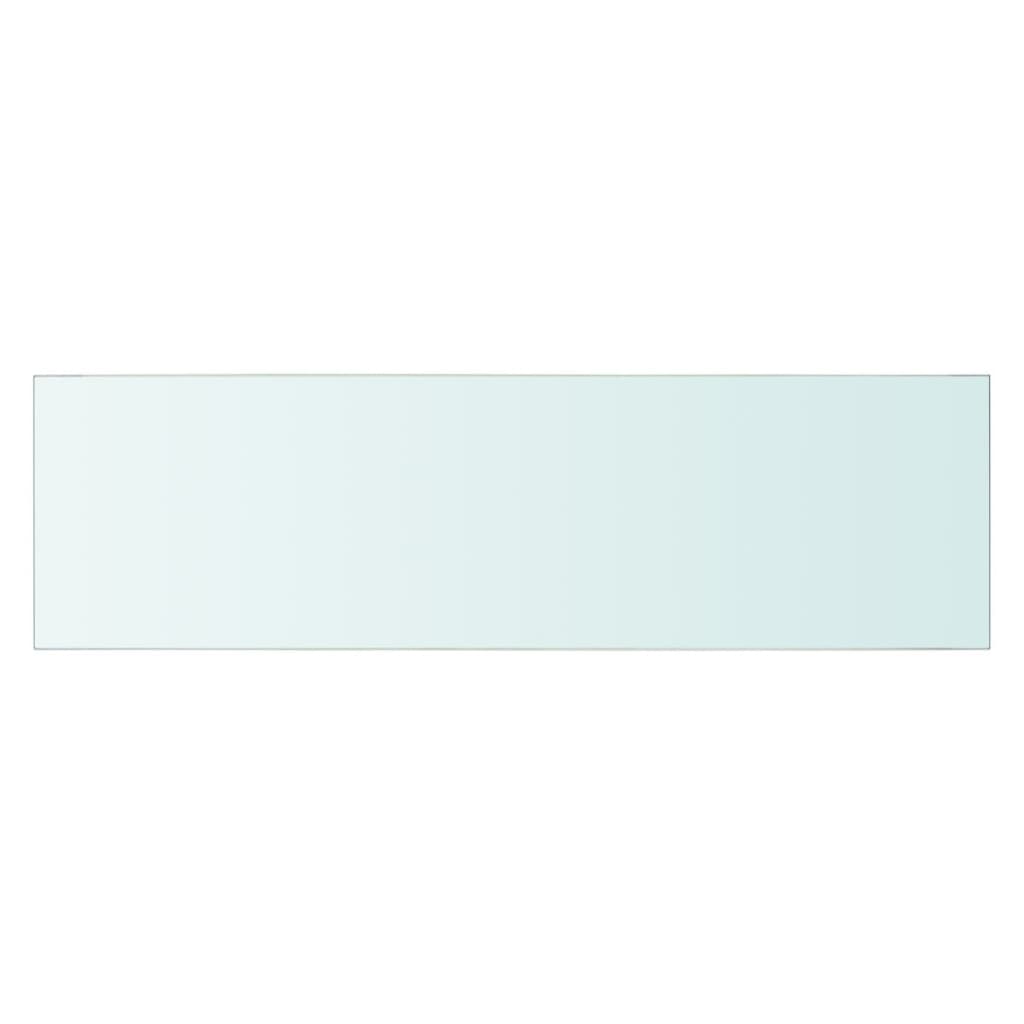 Рафтове, 2 бр, панели прозрачно стъкло, 70x20 см
