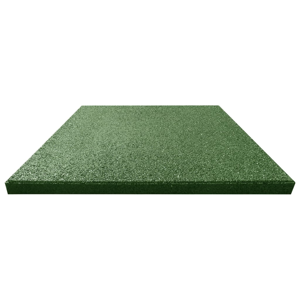 Ударопоглъщащи каучукови плочи, 18 бр, 50x50x3 см, зелени