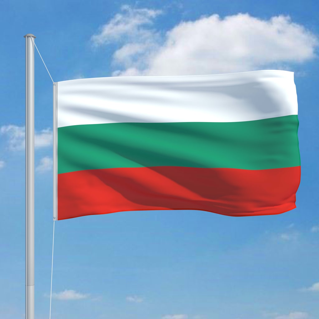 Флаг на България и алуминиев флагщок, 6,2 м