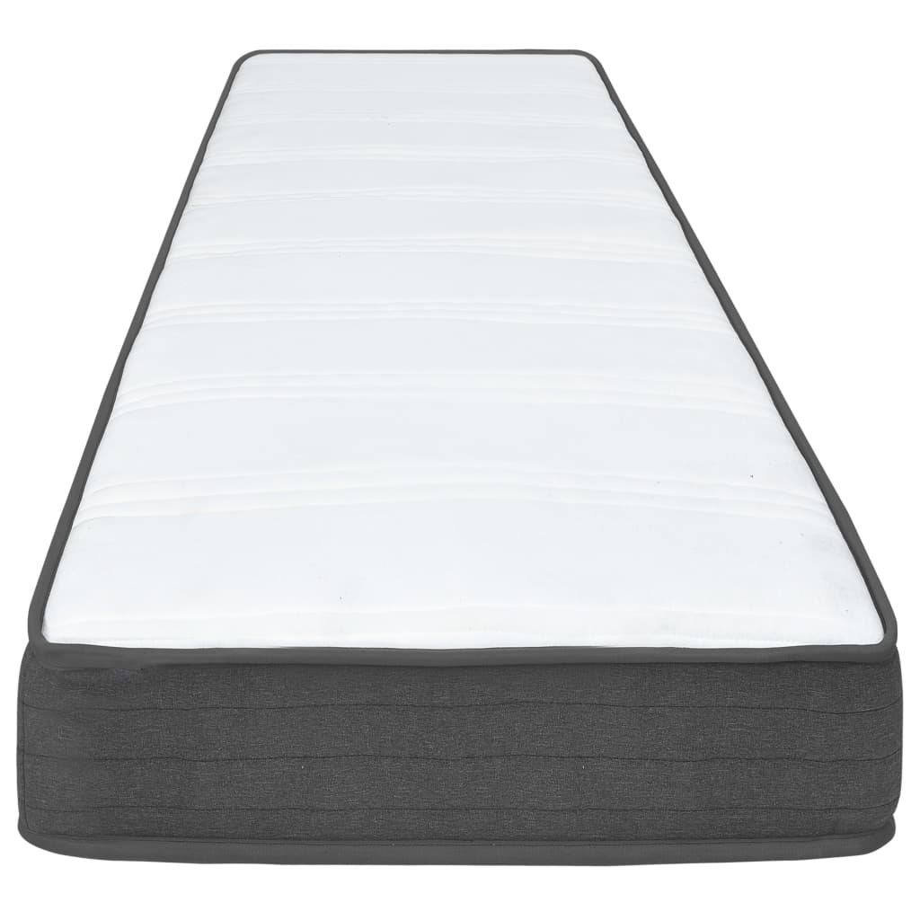 Боксспринг легло, тъмносиво, текстил, 100x200 см