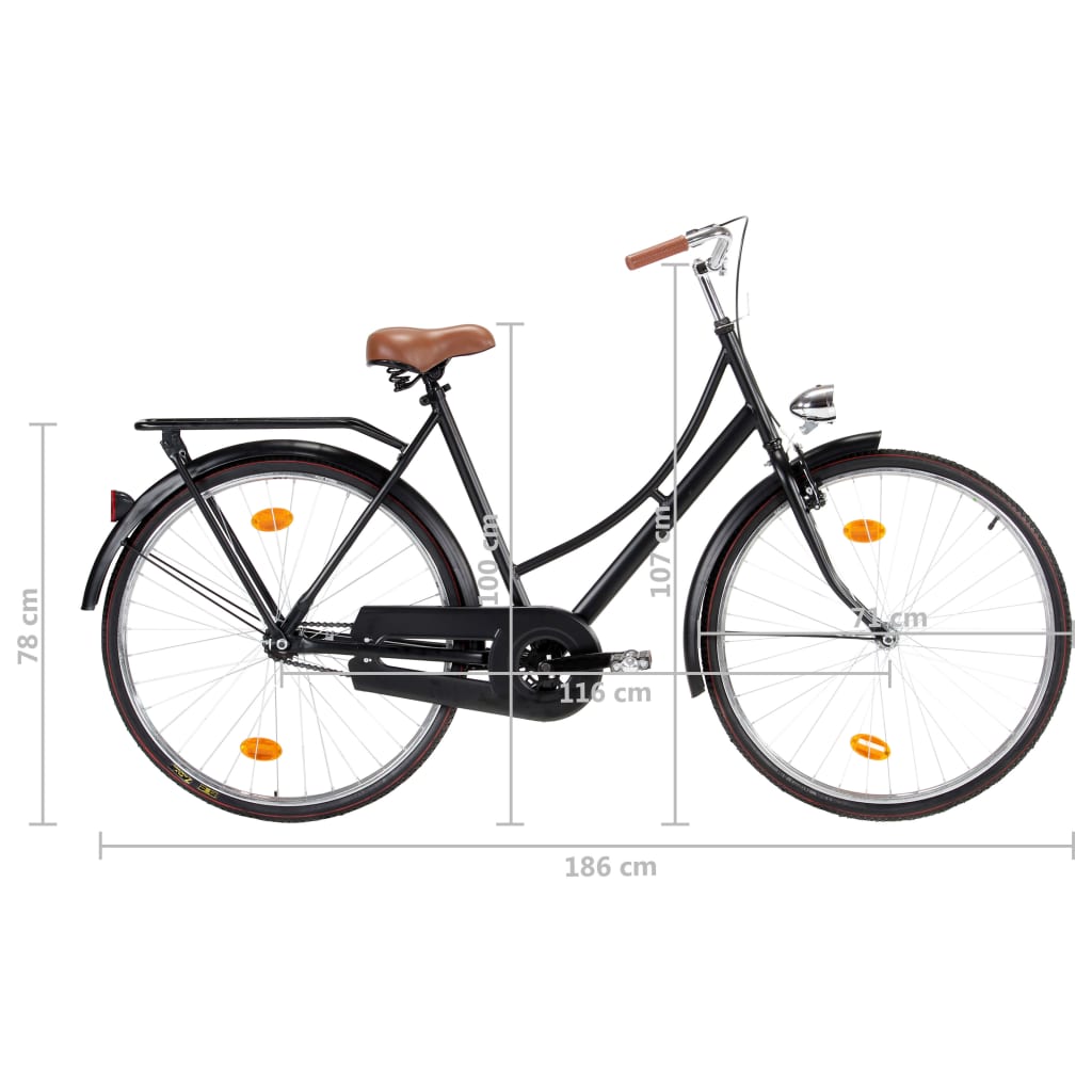 Холандски велосипед 28 инча колело 57 см женска рамка