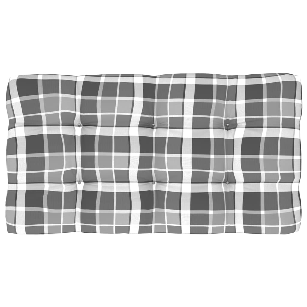 2-местен палетен диван с възглавници бор с черна импрегнация