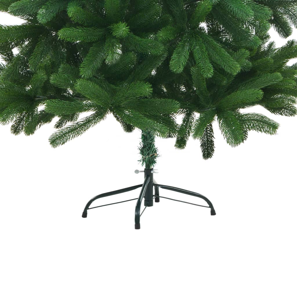 Изкуствена коледна елха с LED и комплект топки, 150 см, зелена