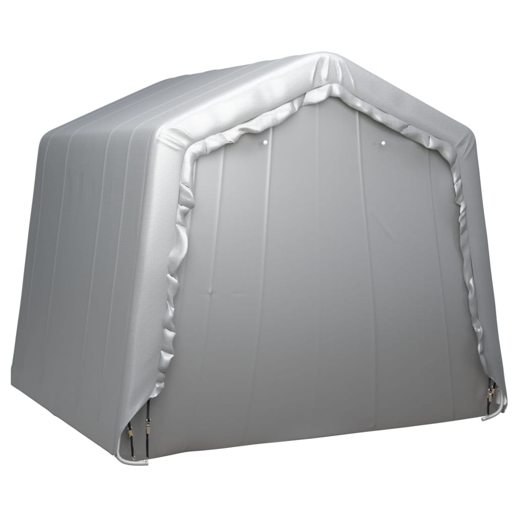 Палатка за съхранение, 240x240 см, стомана, сива