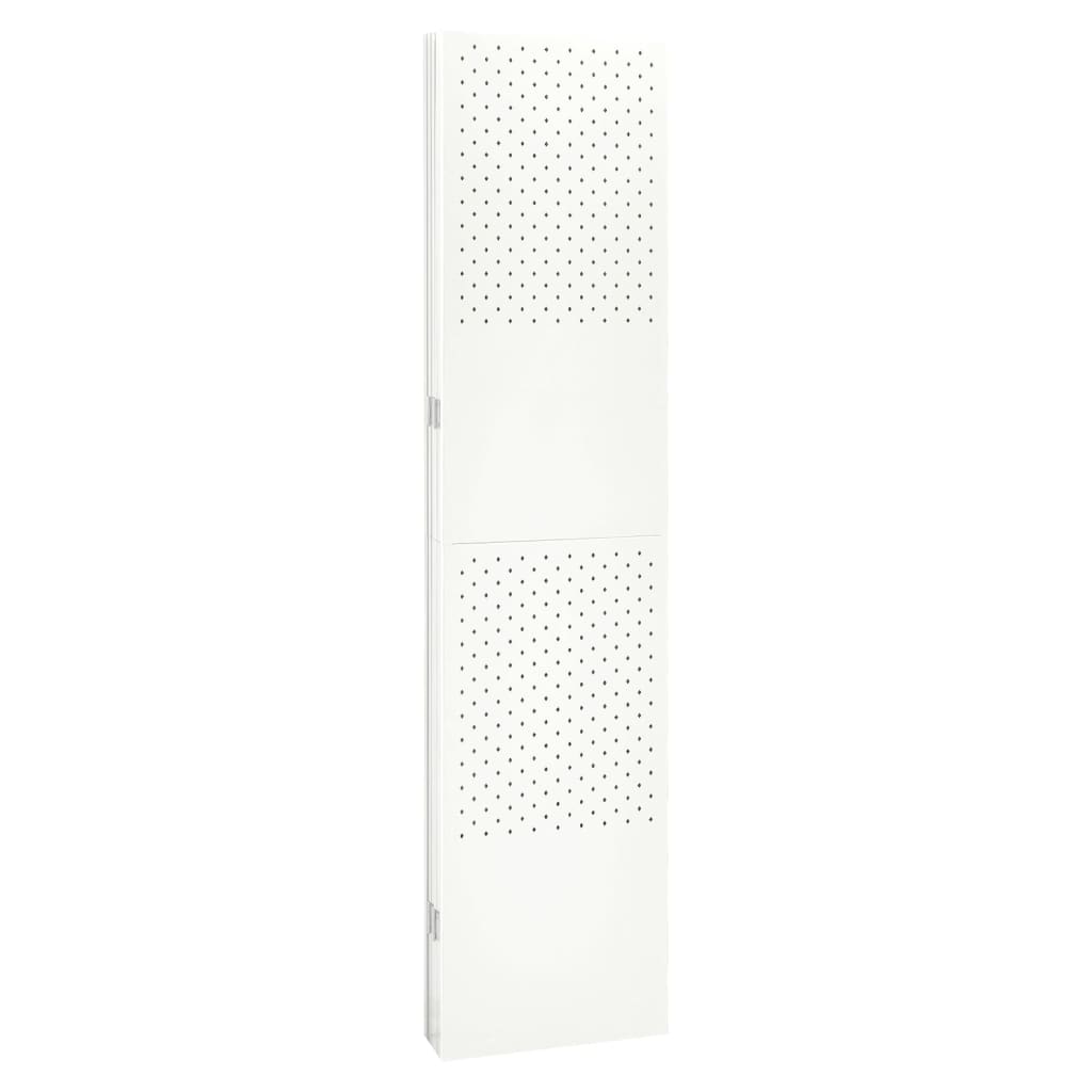 6-панелни паравани за стая, 2 бр, бели, 240x180 см, стомана
