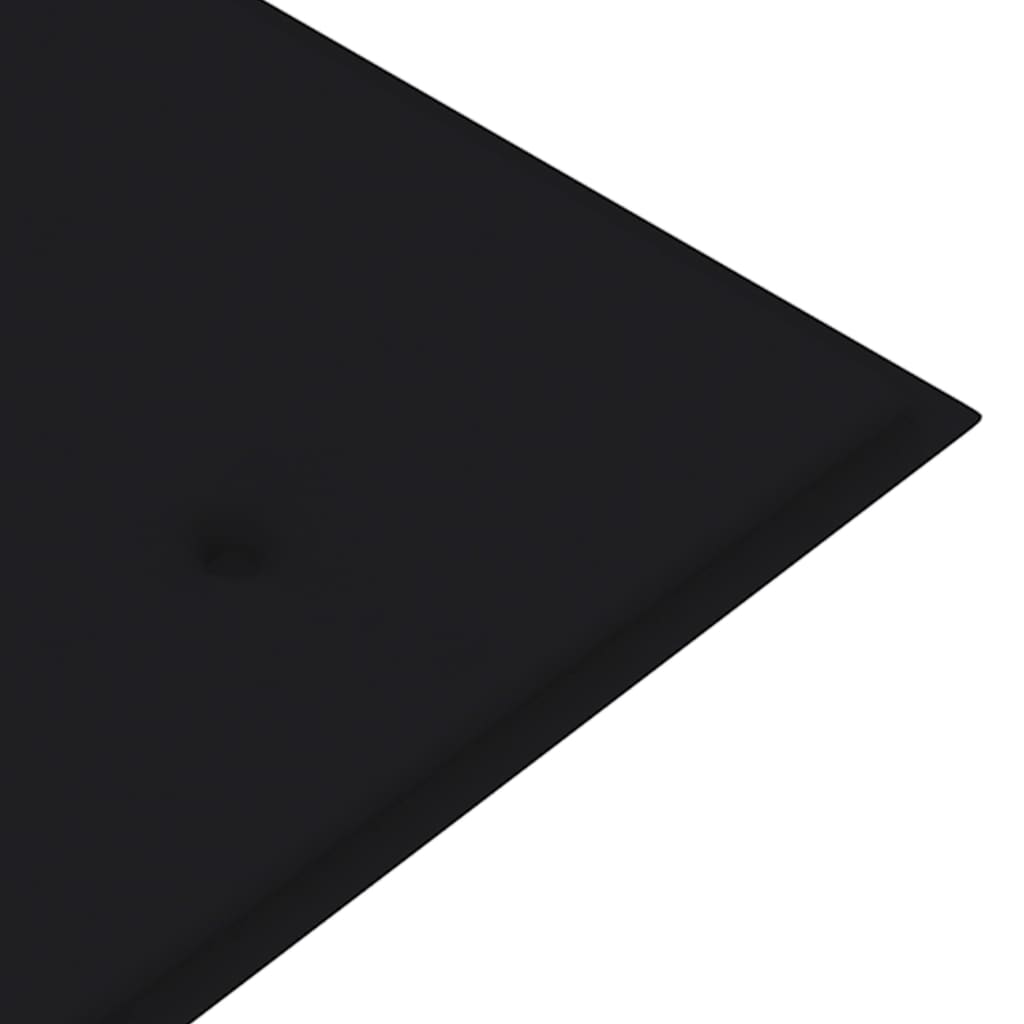 Пейка Батавия с черна възглавница, 150 см, тик масив