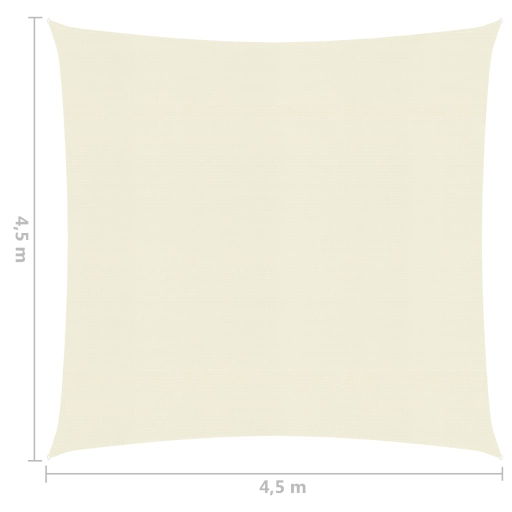 Платно-сенник, 160 г/кв.м., кремаво, 4,5x4,5 м, HDPE