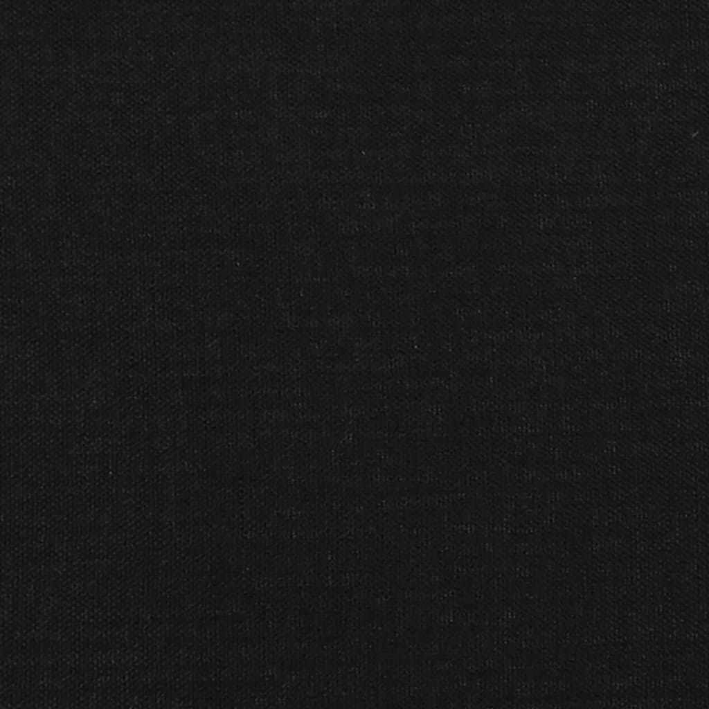 Горни табли за легло, 4 бр, черни, 80x5x78/88 см, плат