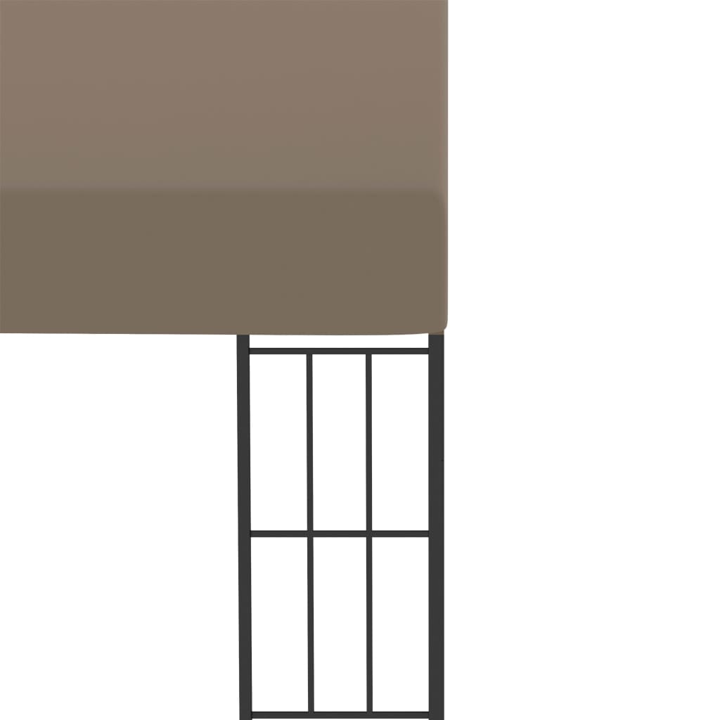 Шатра за стенен монтаж, 4x3 м, таупе, текстил
