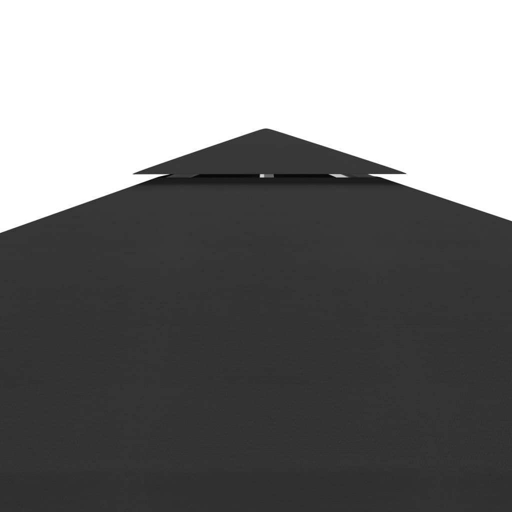 Двоен покрив за шатра, 310 г/кв.м., 3x3 м, черен