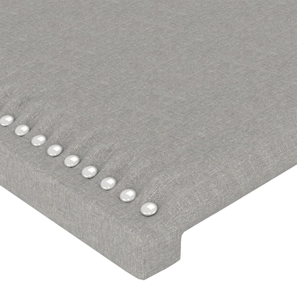 Рамка за легло с табла светлосива 80x200 см плат