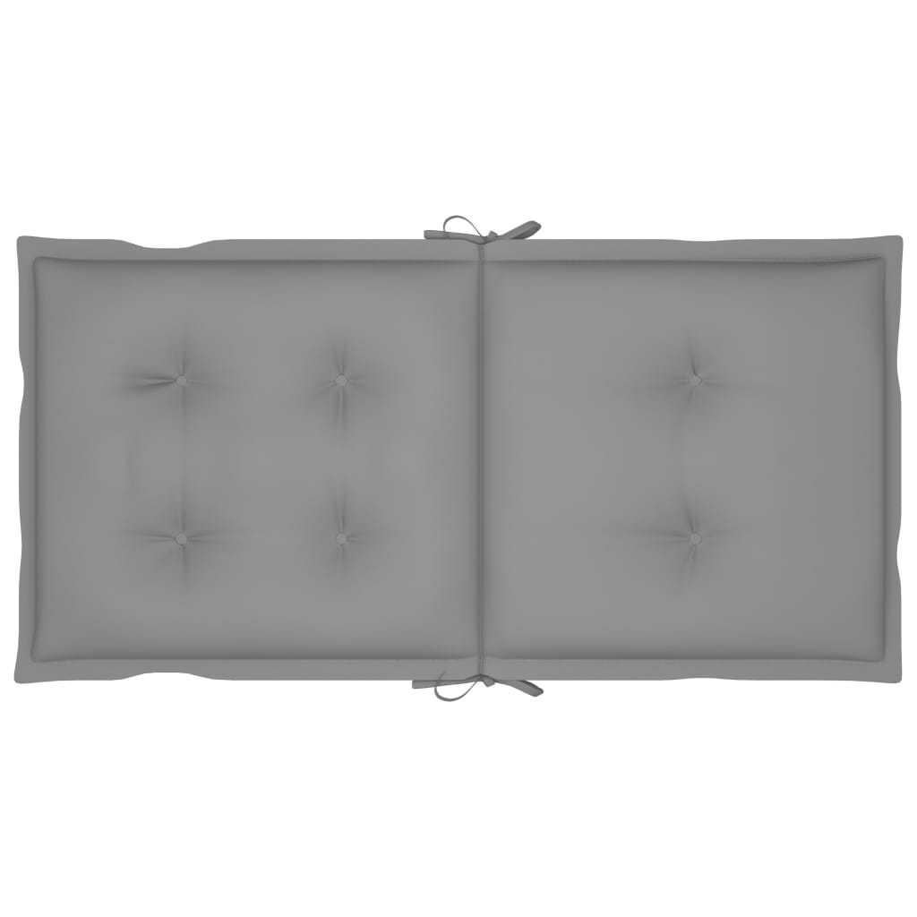 Възглавници за градински столове, 4 бр, сиви, 100x50x7 см