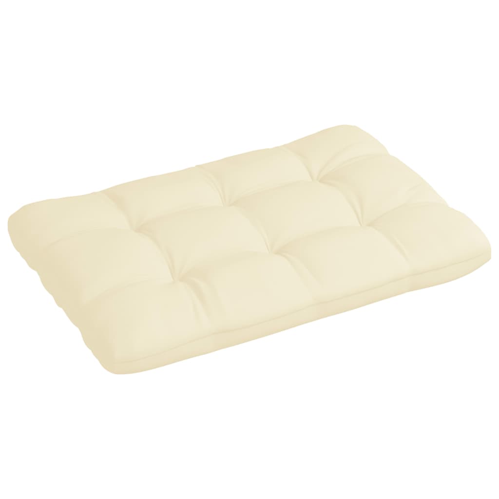 Възглавница за палетен диван, кремава, 120x80x10 см