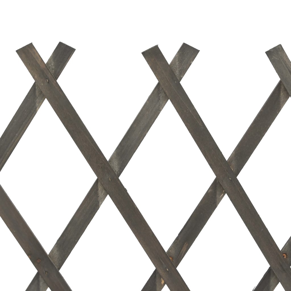 Градинска оградна решетка, сива, 120x90 см, чам масив