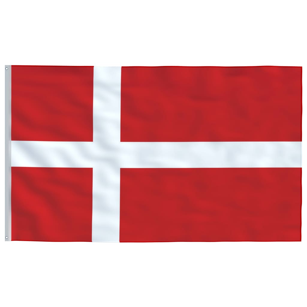 Флаг на Дания и стълб 6,23 м алуминий