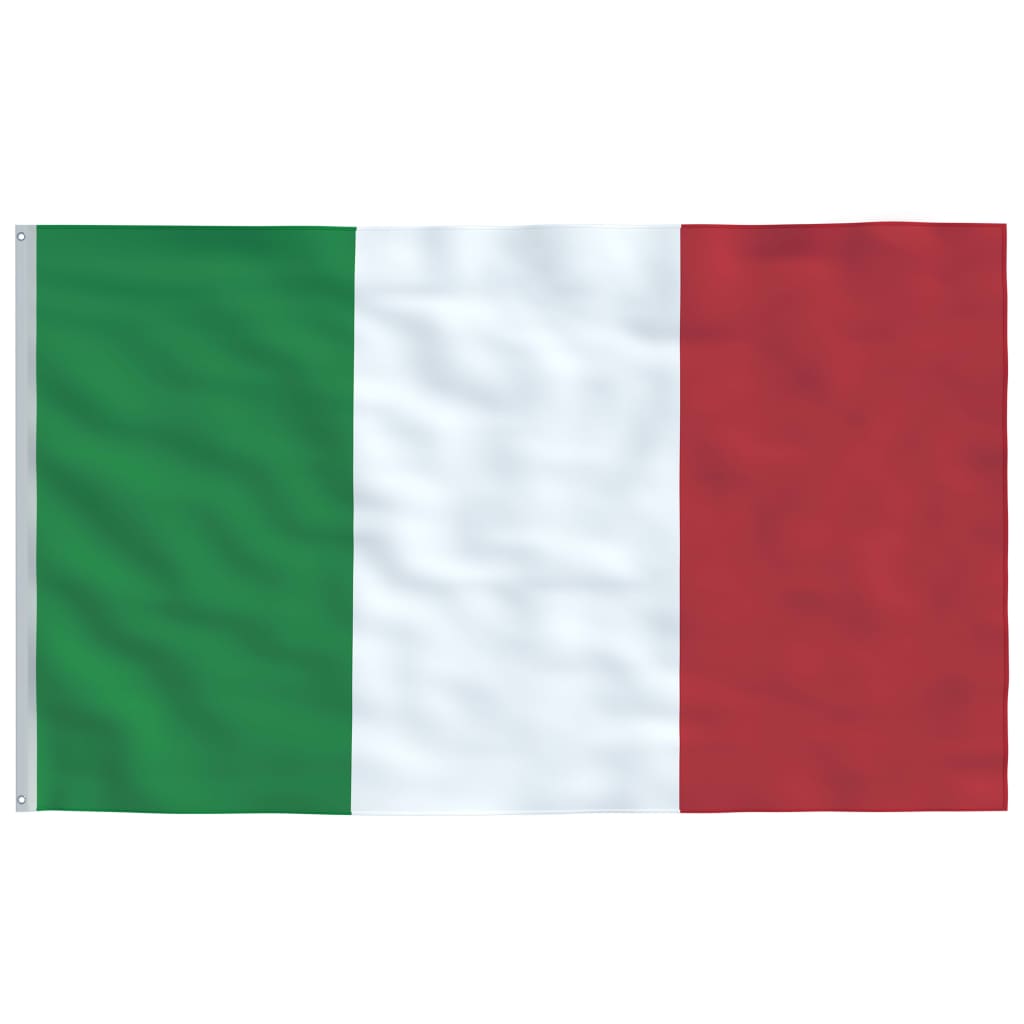 Флаг на Италия и стълб, 6,23 м, алуминий