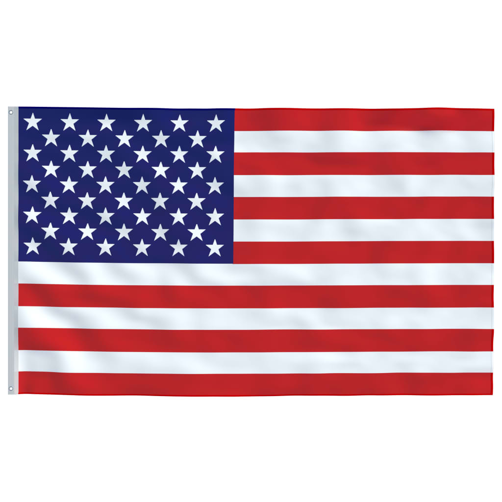 Флаг на САЩ и стълб 5,55 м алуминий