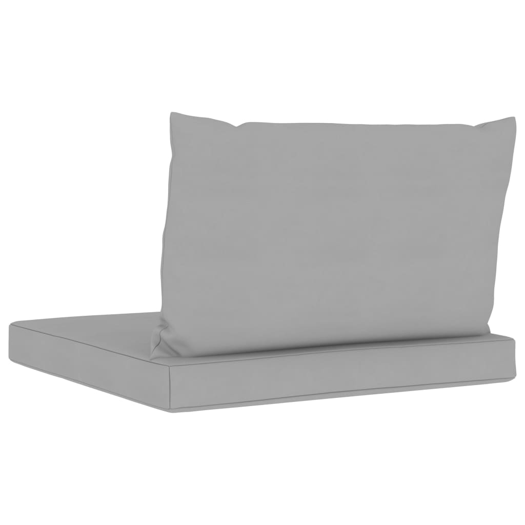 Палетни възглавници за диван, 2 бр, сиви, текстил