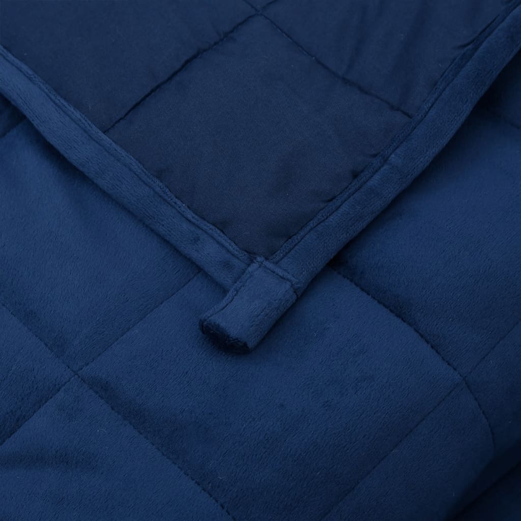 Утежнено одеяло синьо 220x230 см 11 кг плат