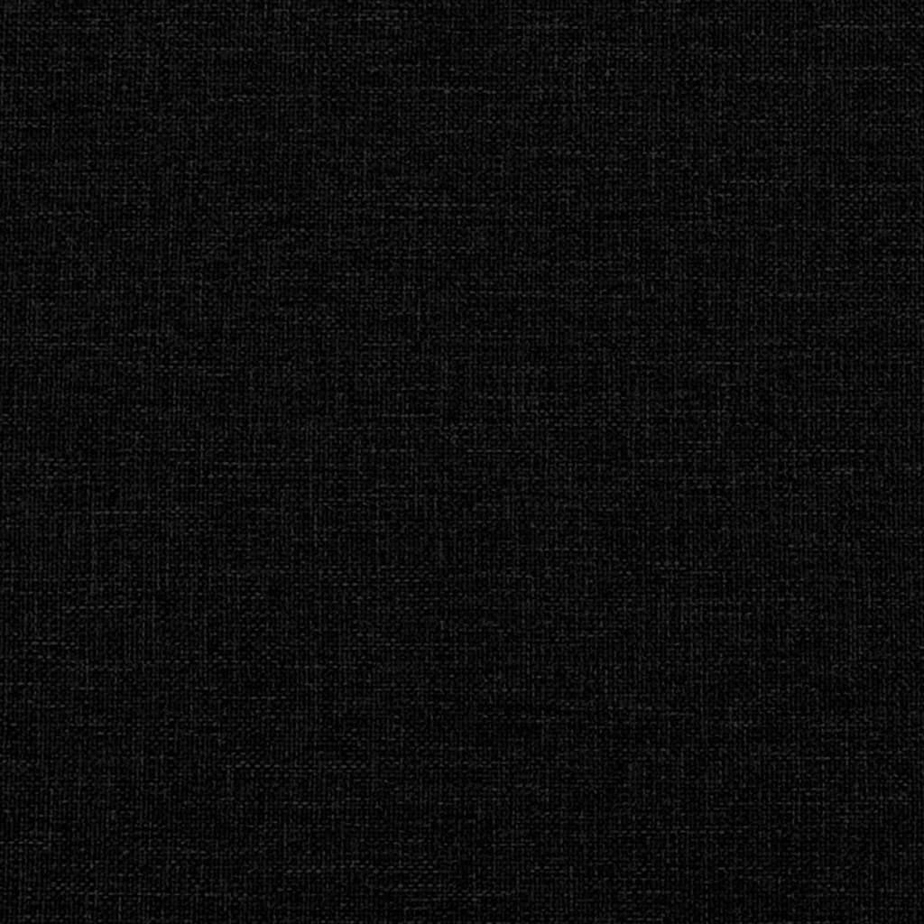 Г-образно разтегателно канапе черно 275x140x70 см плат