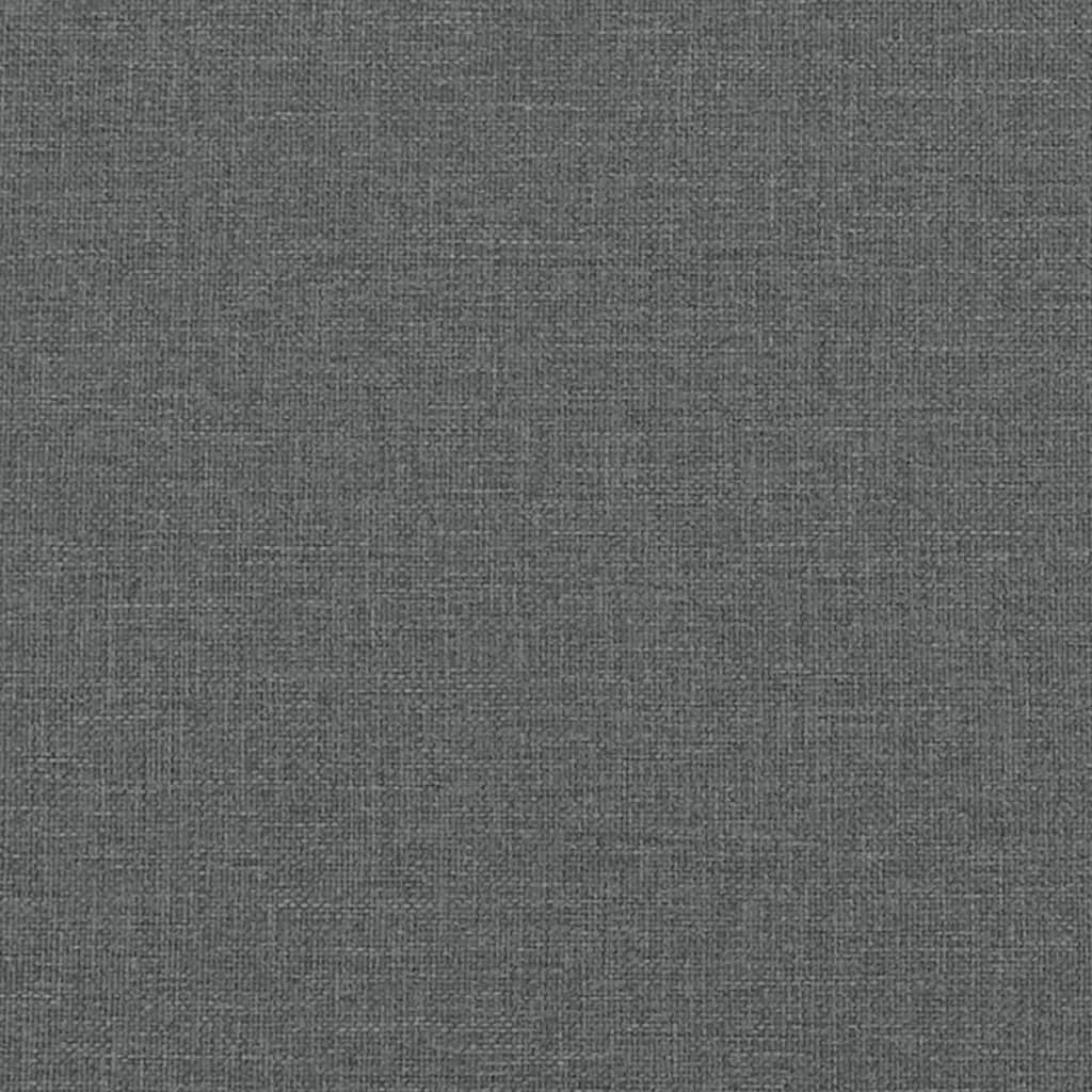 Г-образно разтегателно канапе тъмносиво 279x140x70 см плат