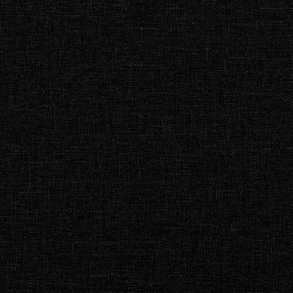 Г-образно разтегателно канапе черно 260x140x70 см плат